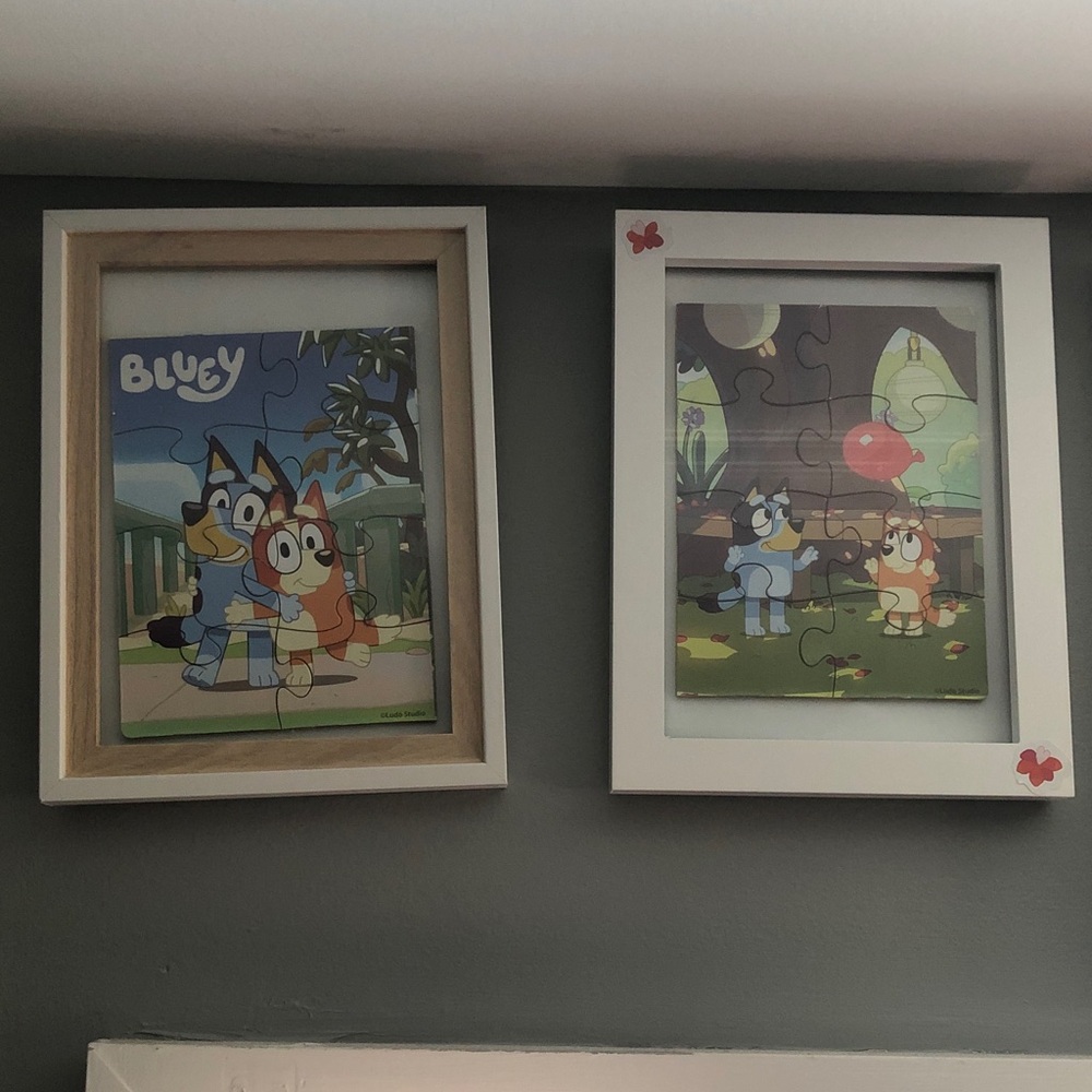 Bluey Framed Puzzle Wall Art